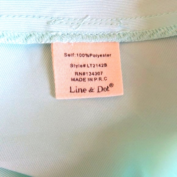 Line and Dot babydoll blue top sleeveless spaghetti straps size Small - Picture 7 of 9